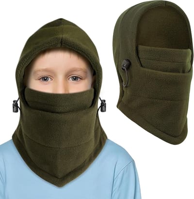 Thermische Balaclava voor Kinderen - Multifunctionele Winddichte Ski Masker met Volledige Gezichtsbedekking, Ademend Snood en Nekwarmer voor Winterse Buitensporten