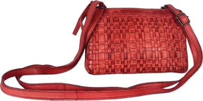 Portemonnee Dames – Oranje Rood Leer – Dames Tas – Telefoontasje – Crossbody Tas Dames – Festival – Clutch - Tasje