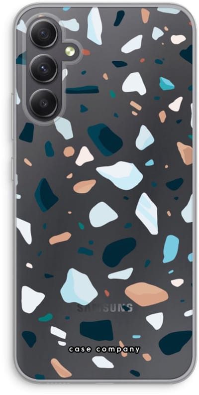 Case Company® - Hoesje geschikt voor Samsung Galaxy A34 hoesje - Terrazzo N°13 - Soft Cover Telefoonhoesje - Bescherming aan alle Kanten en Schermrand