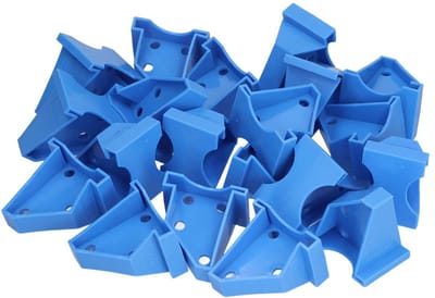 Dailygoods- Vloerafstandhouders 20 stuks - ABS Driehoekige Constructie - Antislip - Sterk en Schokbestendig - Geschikt voor Gelamineerde Houten Vloeren - Afstand 1/4" en 1/2 - Vloerafstandhouder
