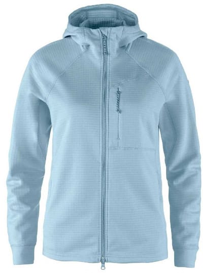 Fjällräven Abisko Grid Fleece Met Volledige Rits Blauw M Vrouw