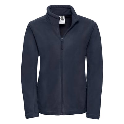 Russell Dames/Dames Full Zip Outdoor Fleecejack (Franse marine)