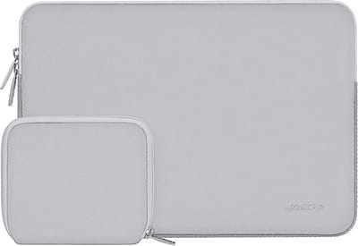 Laptophoes 13 Inch - met Accessoiretas - Laptop Hoes/Sleeve - Waterdichte Laptoptas - Grijs