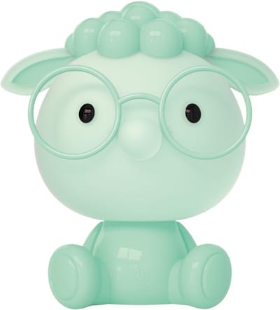 Luxus Europe - Nachtlamp Kinderkamer Sheepy Mintgroen - Draadloos LED Nachtlampje Kinderen - USB-C Oplaadbaar - 7 RGB Kleuren - Tafellamp Kinderkamer