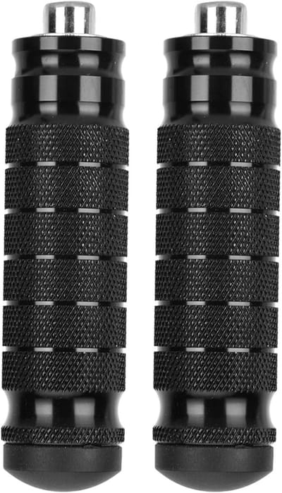 2 x Achterste Voetsteunen voor Motorfiets - M8 Voetsteun met Antislip Pedalen