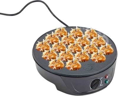 Casa Living Takoyaki Maker - Elektrische Bakplaat - 18 Gaten - 750W - Antiaanbak Coating - Instelbare Temperatuur - Anitslip