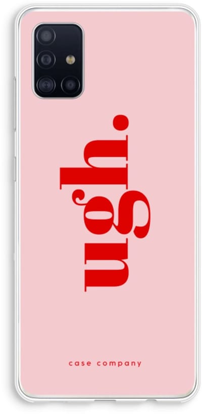 Case Company® - Hoesje geschikt voor Samsung Galaxy A51 4G hoesje - Ugh - Soft Cover Telefoonhoesje - Bescherming aan alle Kanten en Schermrand