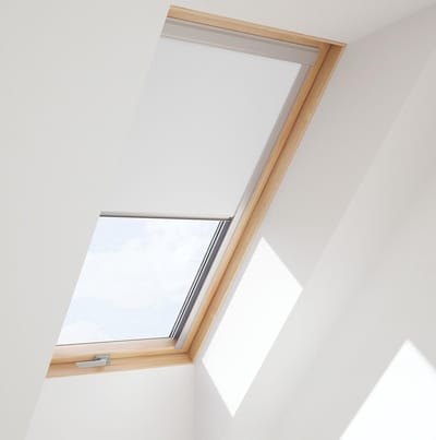 Timlux Verduisterend Rolgordijn voor KeyLITE (10) - Starlite Maat 134x140 -Wit-