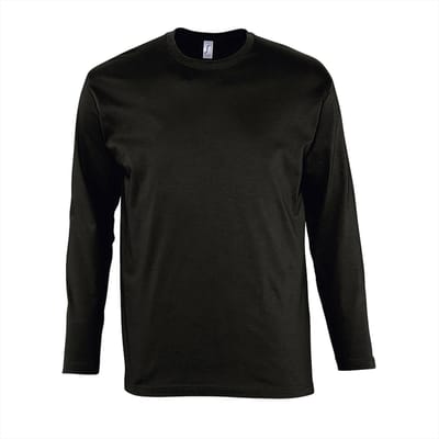 SOL'S T-Shirt Monarch Long Sleeve L241 - Deep Black - L