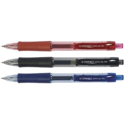 Q-Connect Sigma Gel Gelpen 0.5mm Zwart