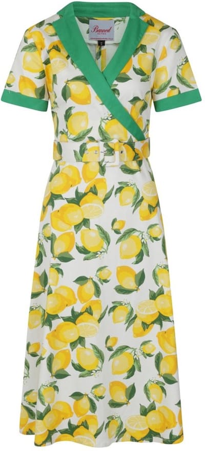 Dancing Days - LEMON SWING Flare jurk - M - Wit