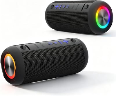 Bluetooth Luidspreker - Draagbare Speaker - Muziek Luisteren - 360 Graden Stereo - 30W - Zwart