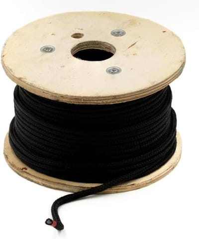 Gevlochten Touw - PP Koord - Veelzijdig Gebruik - Met Kern Gevlochten - 12 mm x 100 m - Zwart