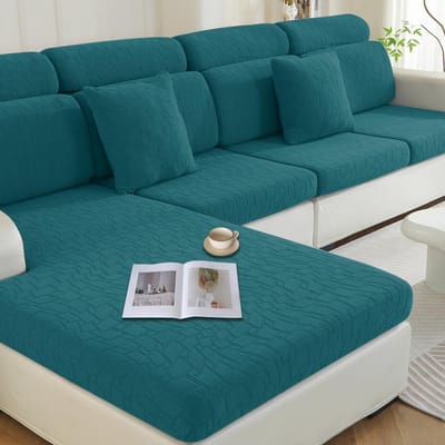 Sofa Zitkussen Hoezen, Elastische Sofa Kussenhoes, Antislip Hoes Voor Bankkussens, Universele Sofa Kussenhoezen, Sofahoezen Meubelbeschermer Voor Huisdieren (1 Plaats, Donkergroen)