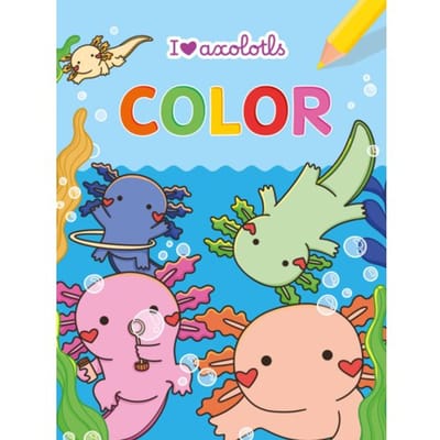 Deltas I love Axolotls Color kleurblok Vriendenboekjes Kartonboekjes