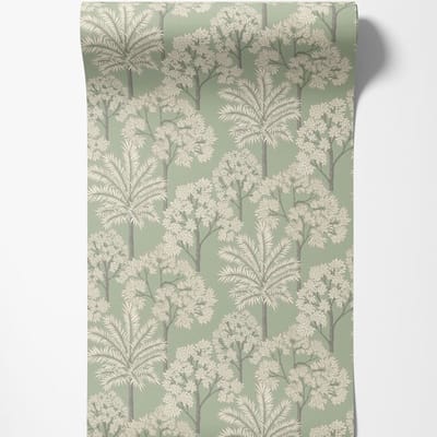 Dutch Wallcoverings - Arcadia- Palm Forest groen - A71308