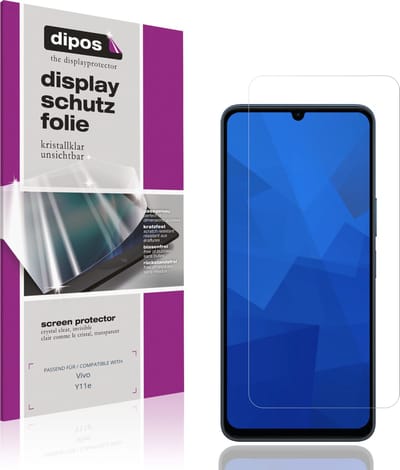 dipos – 4x Beschermfolie geschikt voor Vivo Y11e | Krasbestendige & heldere Screenprotector Ultra-Thin