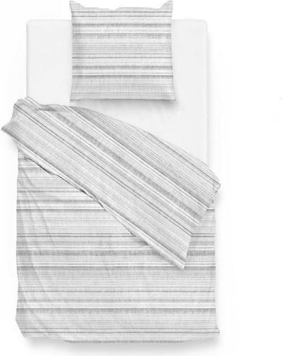 Zo!Home Camaro - Dekbedovertrek - Eenpersoons - 140x200/220 cm - Silver Grey