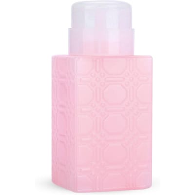 Draagbare Navulbare Pompdispenserfles Nail Art Nagellak Make-up Remover Lotioncontainer Pink white