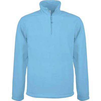 Fleecevest 'Enzo' met ritskraag merk Kariban maat S Sky Blue