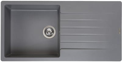 Reginox Harlem 10 spoelbak 100x50cm Grey Silvery