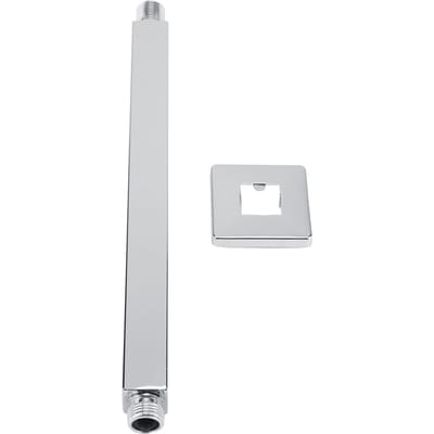 Vierkante RVS Top Douchearm Pijp Wandmontage voor Badkamer Plafond Douchekop 30cm white