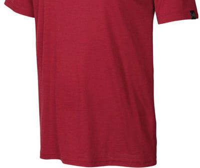 Ivanhoe t-shirt UW Ceasar Sunset voor heren - 100% extra fijne merino wol - Rood