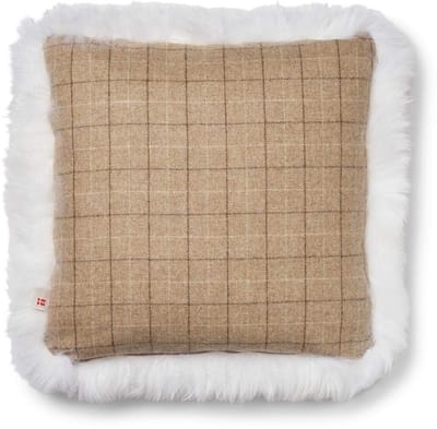 Sheepskin House - Eenzijdig Schapenvacht Kussen - LW - 52x52 cm