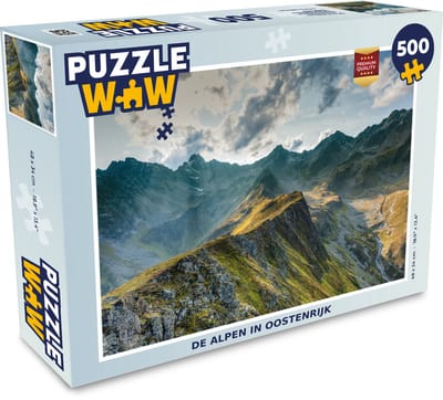 Puzzel De alpen in Oostenrijk - Legpuzzel - Puzzel 500 stukjes