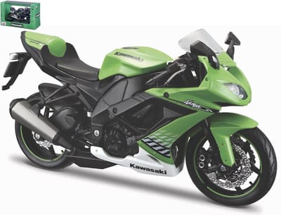 Maisto Kawasaki Ninja Zx-10R - Modelauto - Schaal 1:12 - Groen/Wit/Zwart