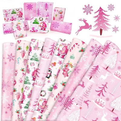 Allecto - Kerstinpakpapier - Cadeaupapier - Ideaal voor feestdagen