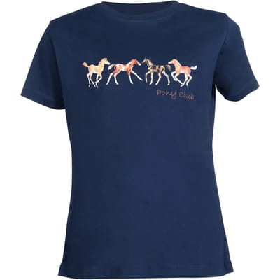Katoenen meisjes-T-shirt HKM Pony Club