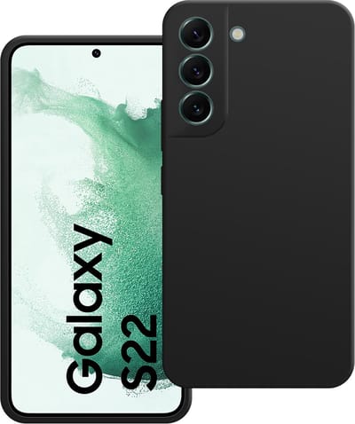 Cazy hoesje geschikt voor Samsung Galaxy S22 Hoesje - Color Backcover - Zwart