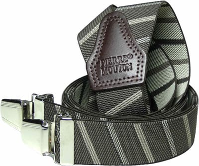 Pierre Mouton Montana Bretel - Bretels - Volwassenen - Heren - Bruin - 120cm - 3 brede clips - M - L