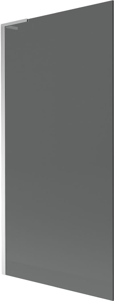 Mexen Next L badscherm 1-delig 90 x 150 , grafiet, chroom - 895-090-000-03-40-01