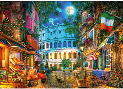 Gibsons - The Colosseum by Moonlight (door Dominic Davison) - 1000 stukjes 68×49cm (b×h) - Legpuzzel voor volwassenen