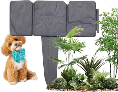 Stenen Omheining - Decoratieve Rand - Tuin Afscheiden - Weerbestendig Ontwerp - 26 cm - Meerkleurig