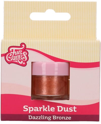 FunCakes Eetbare Kleurstof - Glanspoeder - Bronze - 3,5g