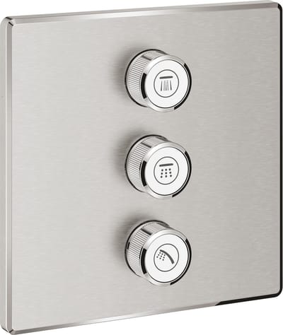 GROHE Grohtherm SmartControl Douchethermostaat drievoudig - Roestvrijstalen look - 29127DC0
