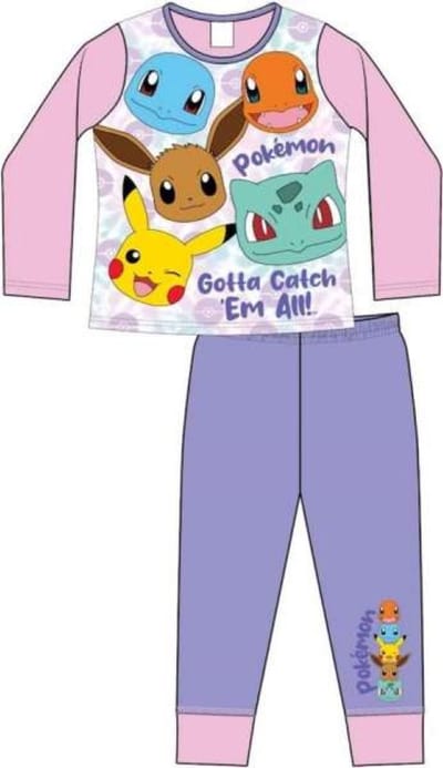 Pokemon Pyjama - Maat 110/116 - Katoen - Pokémon Pikachu - Meisjespyjama