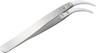 Antistatisch Pincet - Isolatieclip Precisie - Kleine Onderdelen Reparatie - Keramische Kop - 50 Gram - C