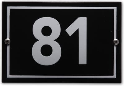 Huisnummer model Phil nr. 81