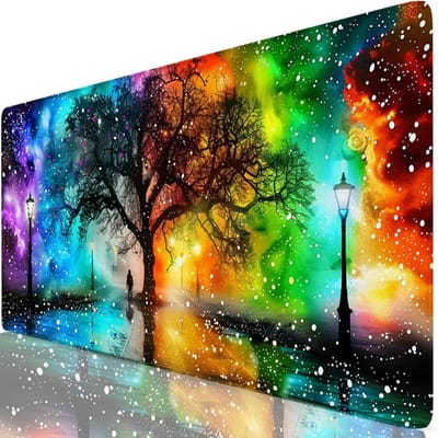 XXL Muismat - Bureauonderlegger - Gaming Kantoor - Waterdicht Wasbaar - 120x60 cm - Zwart