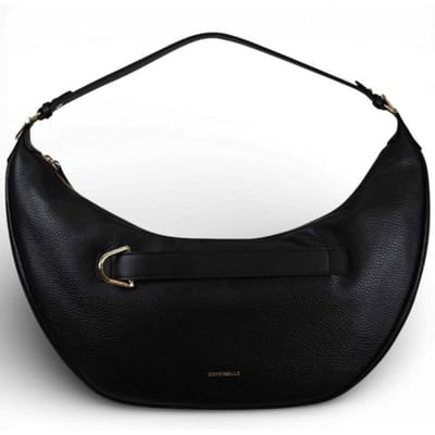 COCCINELLE Leren schoudertas Paki Handbag Leather Noir / Noir zwart