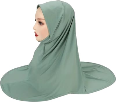 Nivard Hoofddoek - Hijab - Dames - Abaya - Sjaal - Islamitische Kleding - Moslim Kleding - Alhamdulillah - Lichtgroen
