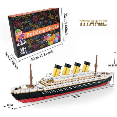4000+ Stuks Hoge Kwaliteit Titanic Bouwpakket Hoge Kwaliteit Cruise Hoge Kwaliteit Schip Hoge Kwaliteit Bouwen Hoge Kwaliteit Blokken Hoge Kwaliteit Moc