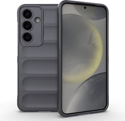 Coverup Hoesje - Geschikt voor Samsung Galaxy S25 Hoesje - Coverup Hands-On Rugged Back Cover - Grijs