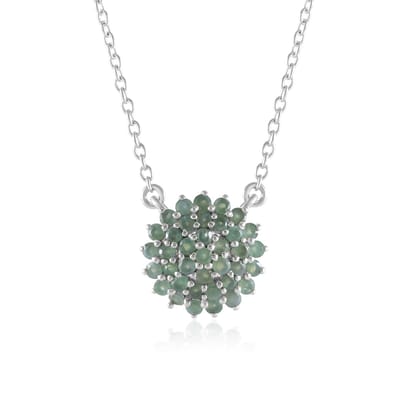 Cavill - Zilveren Halsketting - Geplatineerd 925 Sterling Zilver - 0,827 ct Indiase Alexandrieten - Stervorm Hanger - Elegante Damesketting