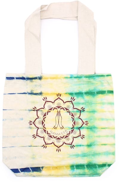 Ancient Wisdom - Tas - Katoenen tas met tie-dye print - 38x42x12 cm - Multicolor - Schoudertas - Eco-vriendelijk - Modeaccessoire - Tas met handvat - Draagtas - Shopper