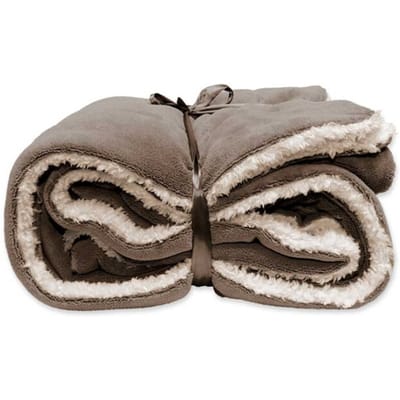 Unique Living | lars coral fleece/suede plaid 150x200cm